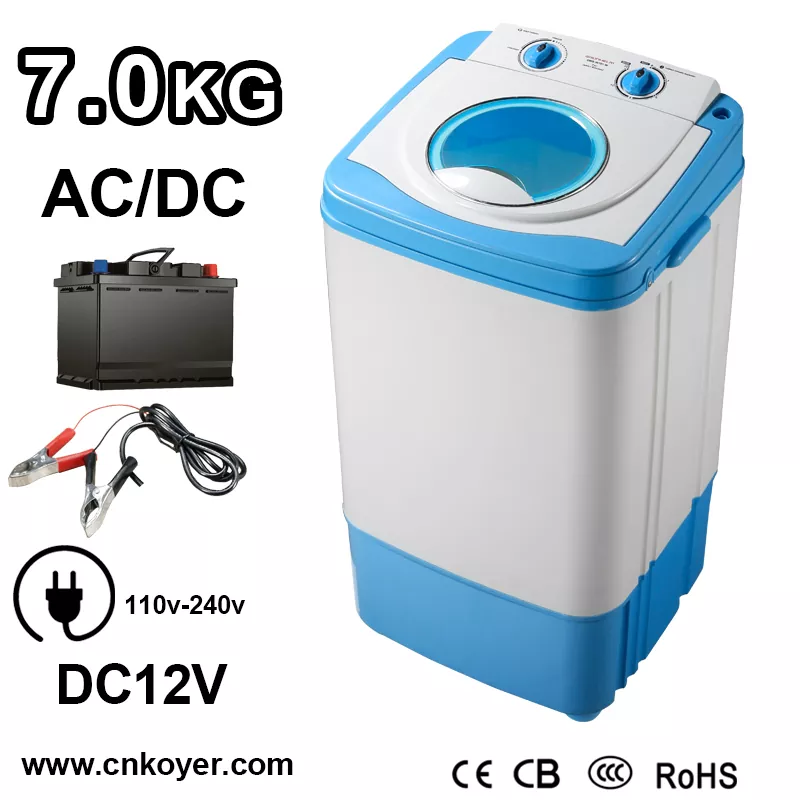 DC 12V tək çəllək paltaryuyan maşın