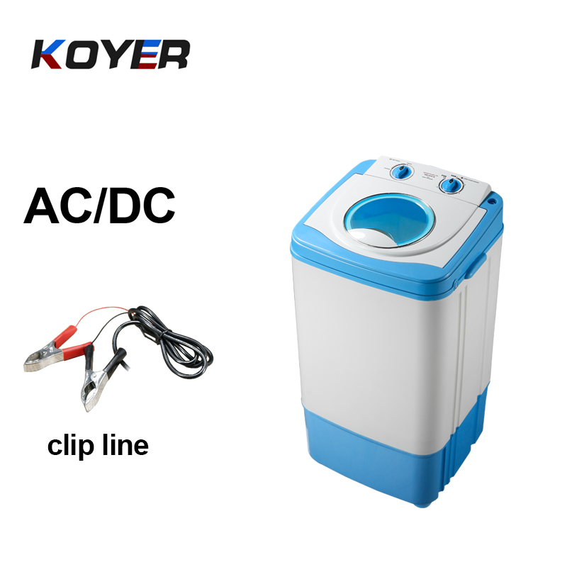DC 12V tək çəllək paltaryuyan maşın